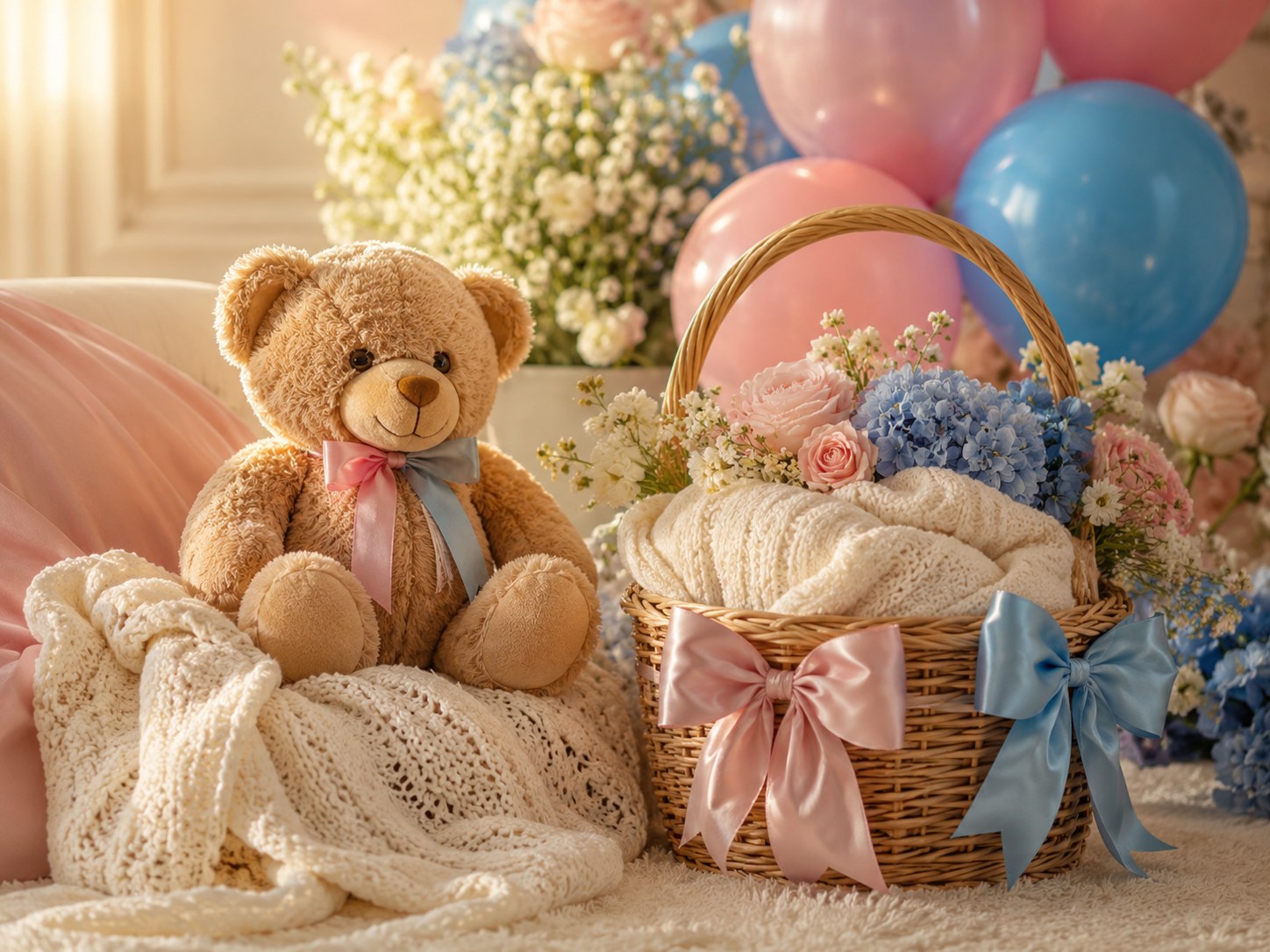 Nursery and teddy scene